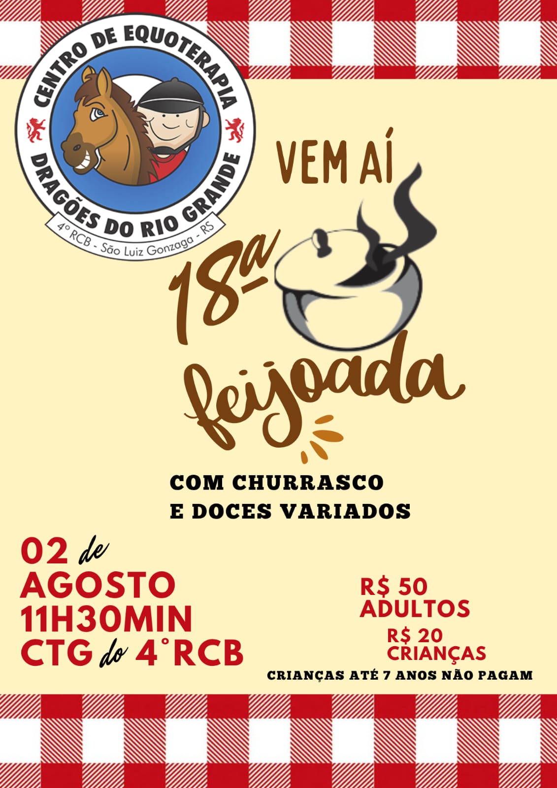 18ª FEIJOADA COM CHURRASCO